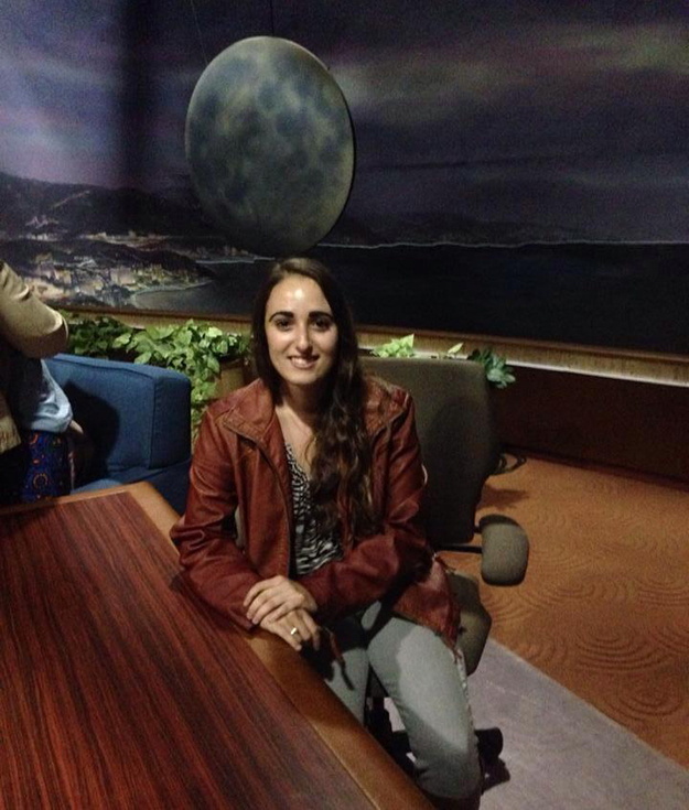 Jackie Grossman on Conan set