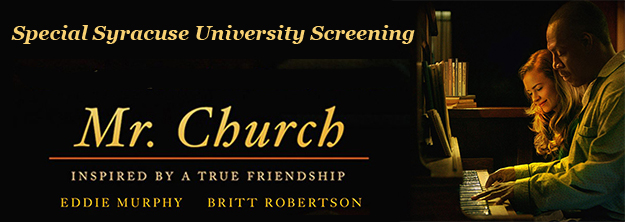 "Mr. Church" screening and talkback banner