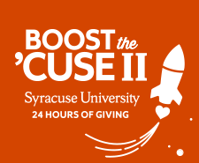 Boost the Cuse thank you logo displayed in a new window